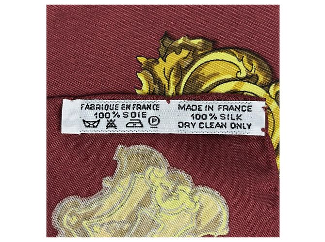 Hermès Pañuelo de seda Hermes Carre 90 Key Pattern Multicolor Crudo - vista 2