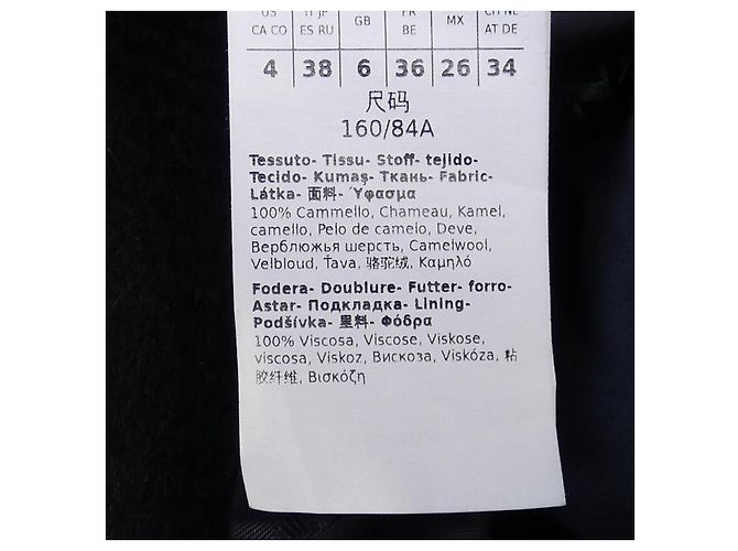 Cappotto Camel Manuela Max Mara Blu Blu navy - vista 3