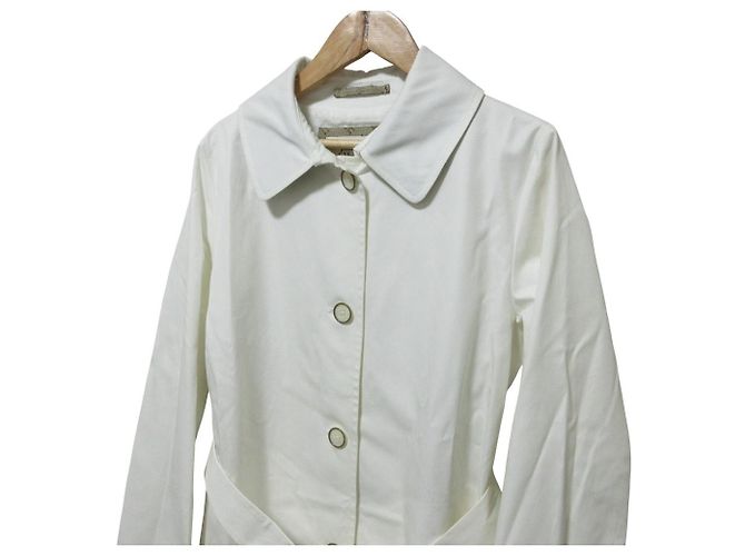 Autre Marque Abrigo con cinturón de la colección Rain de Herno Blanco - vista 4