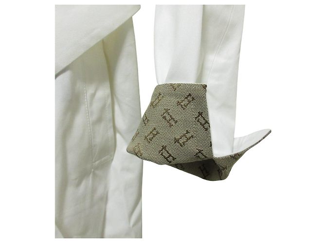 Autre Marque Abrigo con cinturón de la colección Rain de Herno Blanco - vista 6