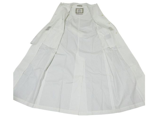 Autre Marque Abrigo con cinturón de la colección Rain de Herno Blanco - vista 7