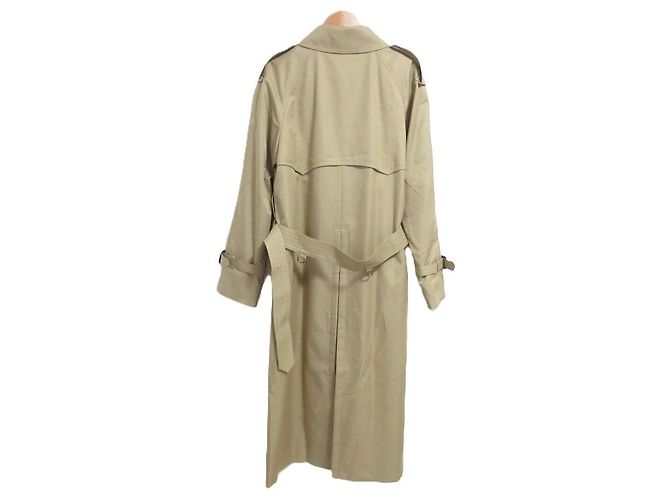 Autre Marque Sobretudo longo xadrez com cinto Aquascutum Bege - vista 2