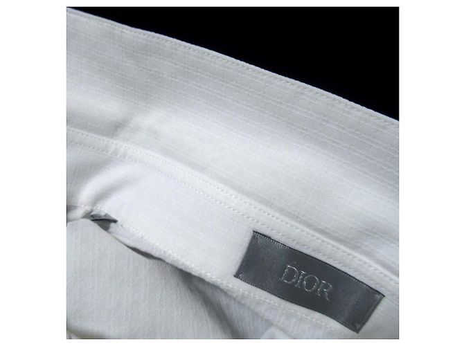Camicia a maniche lunghe Dior Homme Cannage Bianco - vista 6