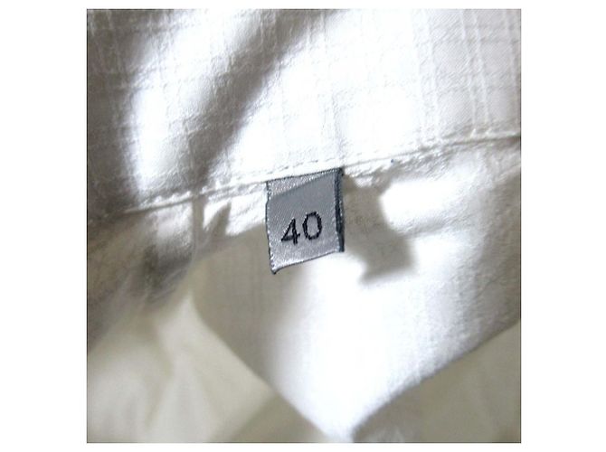 Camicia a maniche lunghe Dior Homme Cannage Bianco - vista 7
