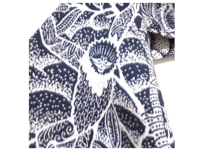 Capa de lana de angora Christian Dior Toile de Jouy Azul Azul marino - vista 5