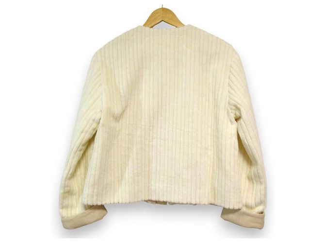 Autre Marque Chaqueta DES PRES Wide Ridge Pile Jacket Blanco Crudo - vista 2