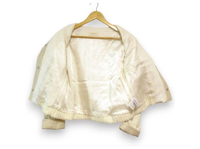 Autre Marque Chaqueta DES PRES Wide Ridge Pile Jacket Blanco Crudo - vista 3