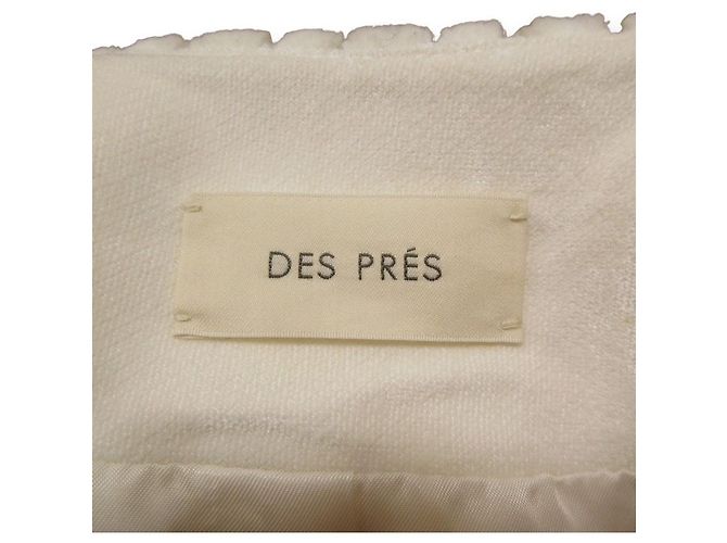 Autre Marque Chaqueta DES PRES Wide Ridge Pile Jacket Blanco Crudo - vista 6