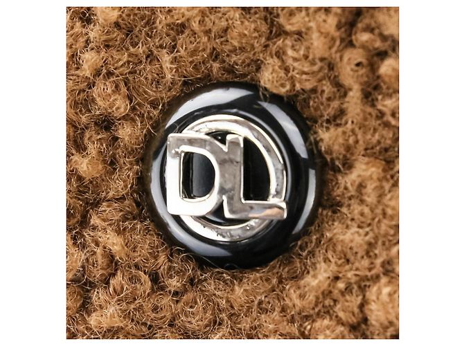 Autre Marque DAISY LIN Fondant Chocolat Shearling Half Coat Castaño - vista 9
