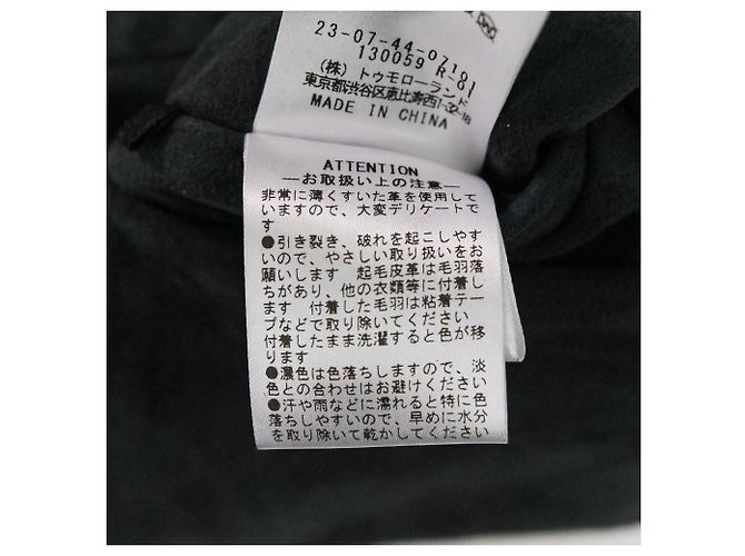 Autre Marque Chaqueta de ante de cabra GALERIE VIE Azul Azul marino - vista 11