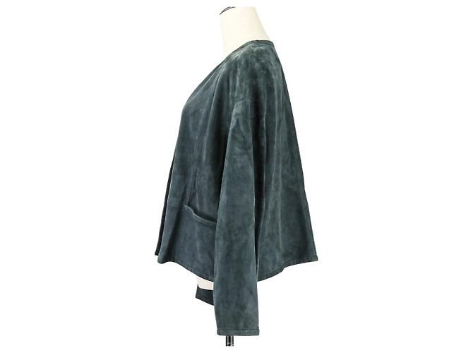 Autre Marque Chaqueta de ante de cabra GALERIE VIE Azul Azul marino - vista 3