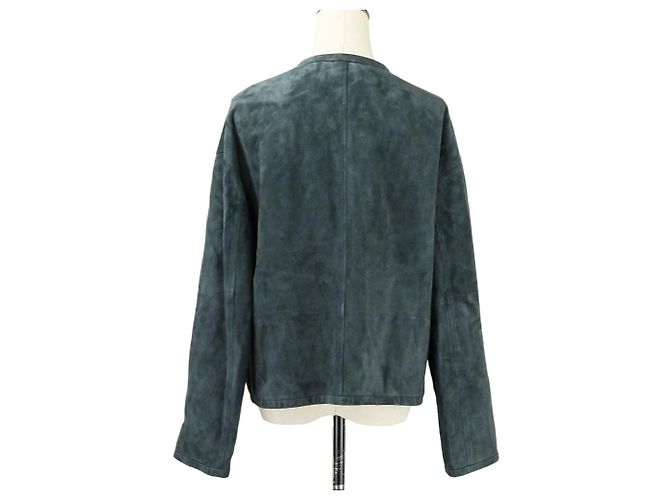 Autre Marque Chaqueta de ante de cabra GALERIE VIE Azul Azul marino - vista 4