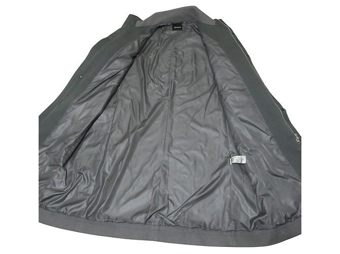 Autre Marque Cappotto con collo alto e zip ZUCCa Marrone - vista 7