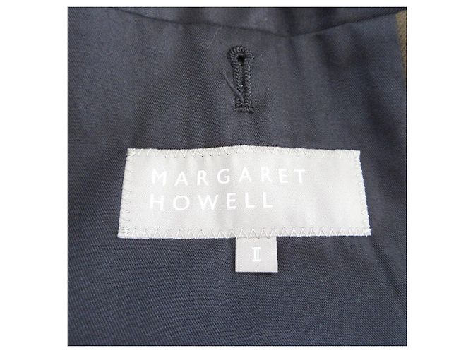 Autre Marque Abrigo de sarga de lana MARGARET HOWELL MILLED SERGE Verde Caqui - vista 5