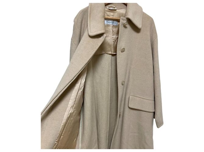 Max Mara Woll-Kaschmir-Mantel Beige - Ansicht 3