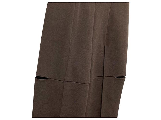 Autre Marque Fetico KNITTED SLIT TROUSERS Hose Braun Dunkelbraun - Ansicht 2