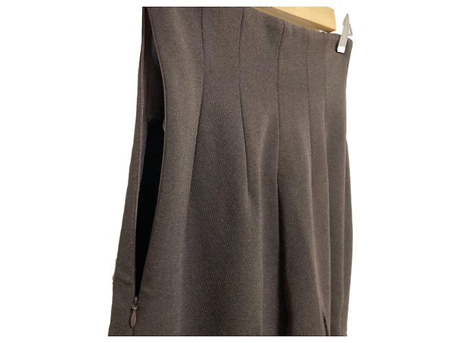 Autre Marque Fetico KNITTED SLIT TROUSERS Hose Braun Dunkelbraun - Ansicht 5