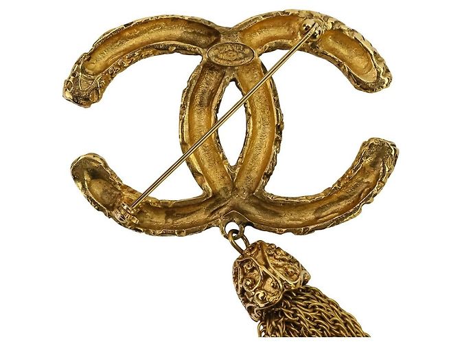 Spilla con nappa Chanel Coco Mark D'oro - vista 8