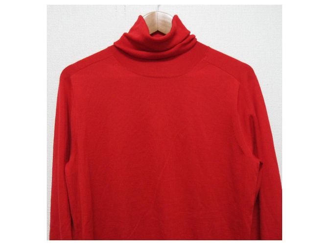 Autre Marque Deuxieme Classe Refind Strickpullover mit Rollkragen Rot - Ansicht 3