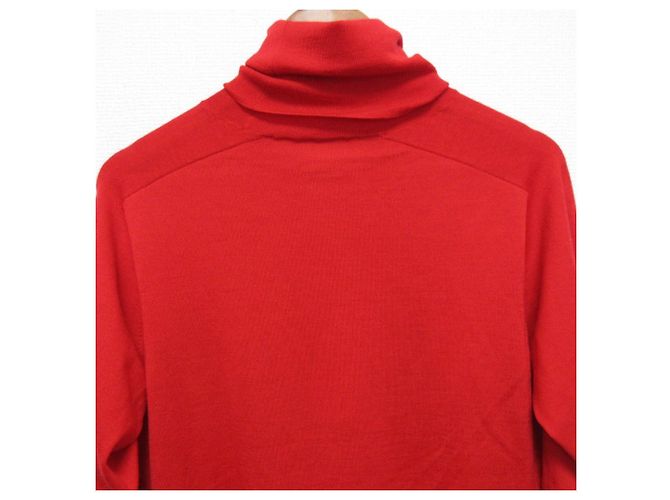Autre Marque Deuxieme Classe Refind Strickpullover mit Rollkragen Rot - Ansicht 4
