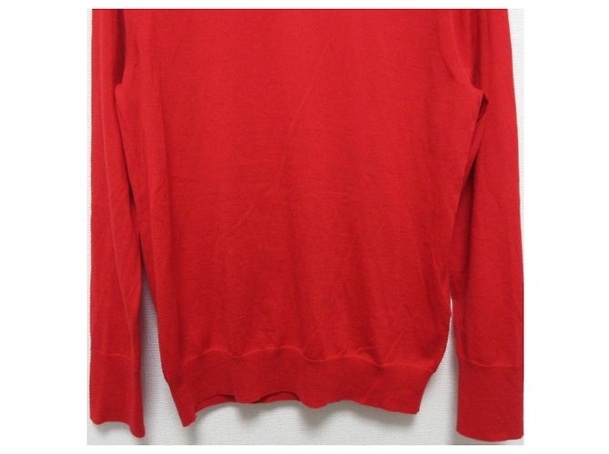 Autre Marque Deuxieme Classe Refind Strickpullover mit Rollkragen Rot - Ansicht 5