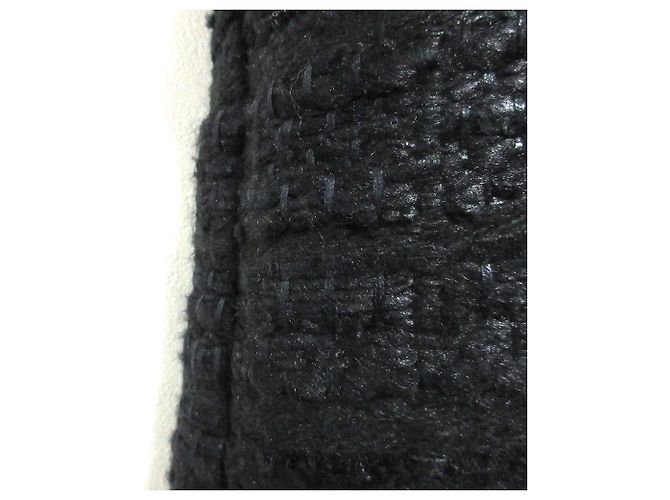 Autre Marque DES PRES Chic Tweed Vest Negro - vista 11