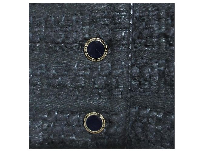 Autre Marque DES PRES Chic Tweed Vest Negro - vista 13