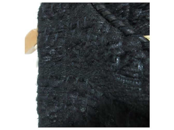 Autre Marque DES PRES Chic Tweed Vest Negro - vista 3