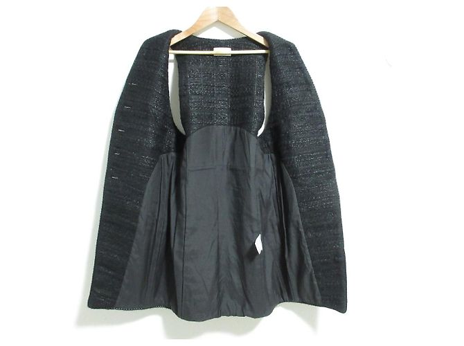 Autre Marque DES PRES Chic Tweed Vest Negro - vista 4