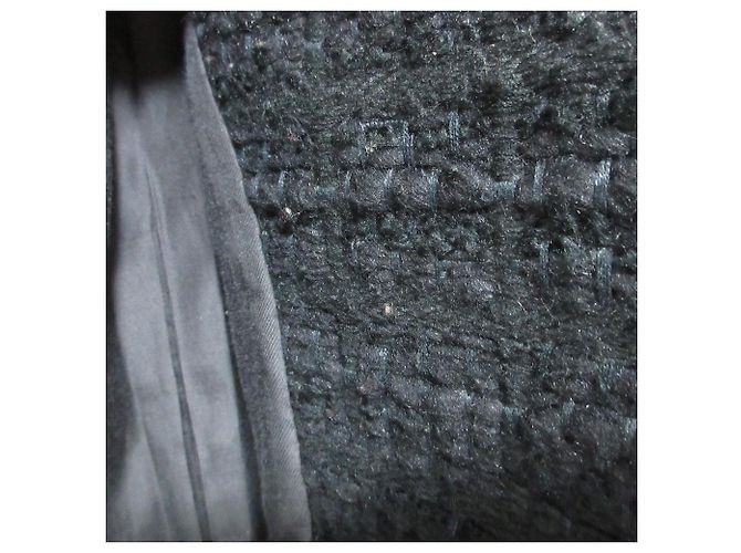 Autre Marque DES PRES Chic Tweed Vest Negro - vista 9