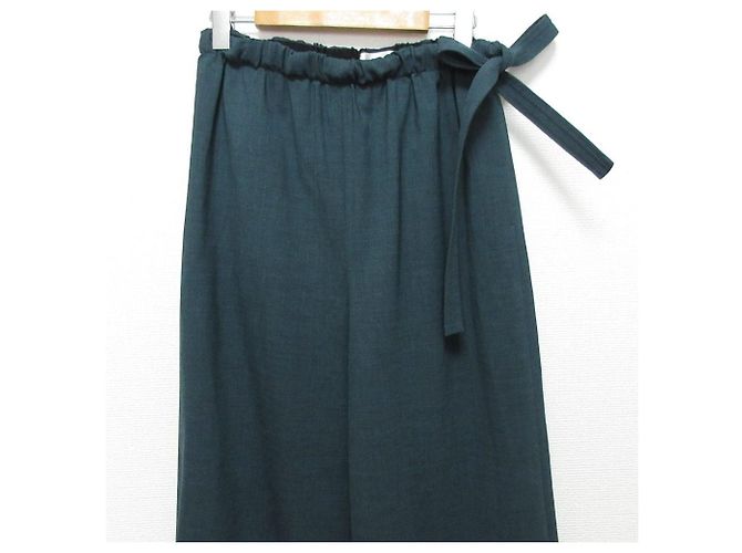 Autre Marque Pantaloni in lana con coulisse TOMORROWLAND .B Verde Cachi - vista 3