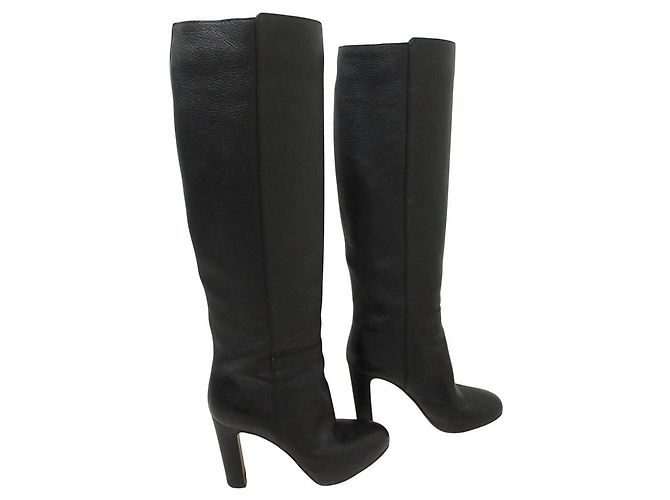 Autre Marque Botas largas de cuero Gianvito Rossi Negro - vista 3