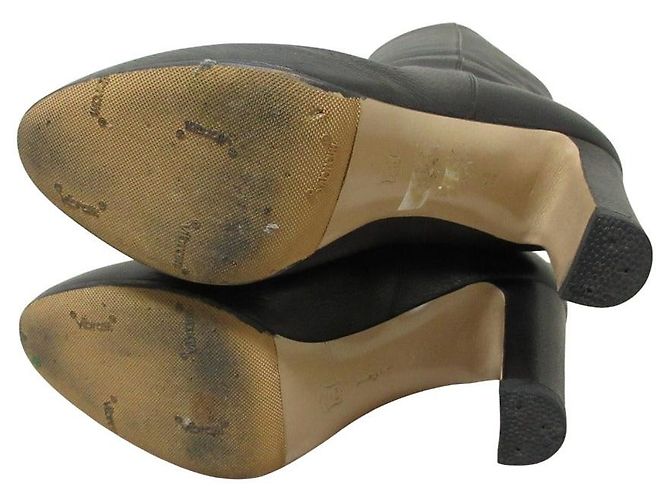 Autre Marque Botas largas de cuero Gianvito Rossi Negro - vista 6