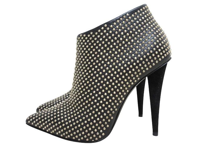 Autre Marque Stivaletti in pelle con borchie Giuseppe Zanotti Nero - vista 2