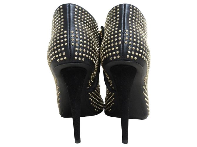 Autre Marque Stivaletti in pelle con borchie Giuseppe Zanotti Nero - vista 4