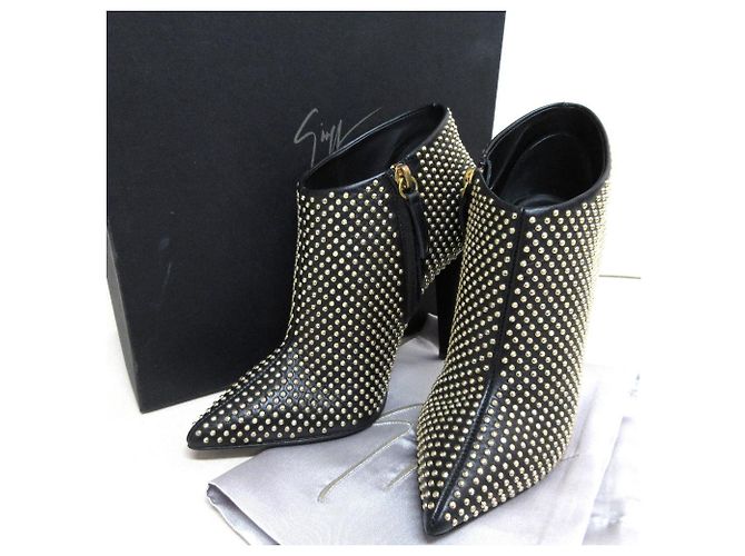 Autre Marque Stivaletti in pelle con borchie Giuseppe Zanotti Nero - vista 9