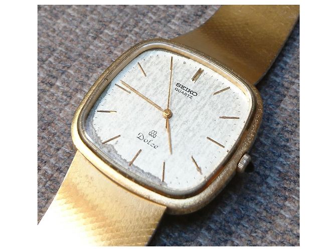 Relógio de quartzo banhado a ouro Seiko Dolce ref. 9641-5040 Dourado - vista 3