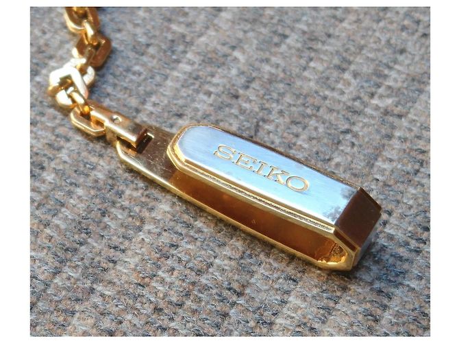 Relógio de bolso a quartzo Seiko Centennial ref. 6730-0210 Prata Dourado - vista 7