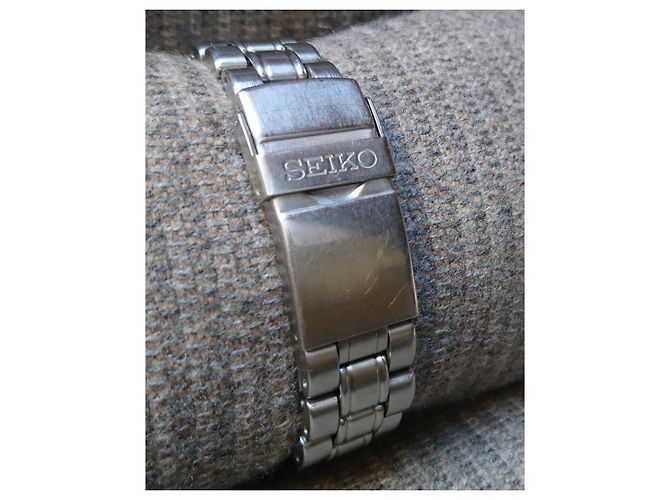 Relógio automático/quartzo Seiko AGS Scuba ref. 5M23-6B40 Azul Hardware prateado - vista 11
