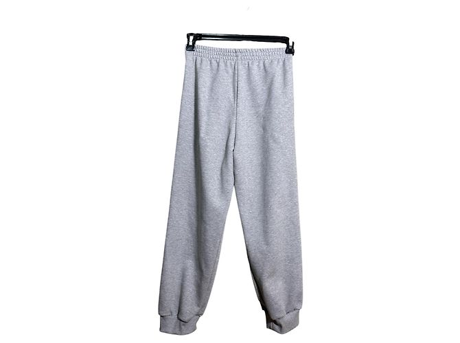 Pantalones de chándal Marni de algodón gris con logo - vista 3