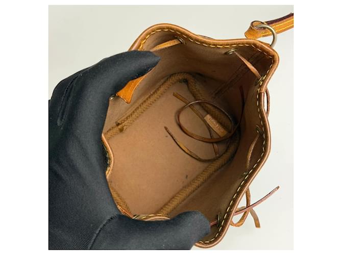 Louis Vuitton Noe Mini Borsa a Secchiello Monogram Canvas Marrone Monogramma - vista 6