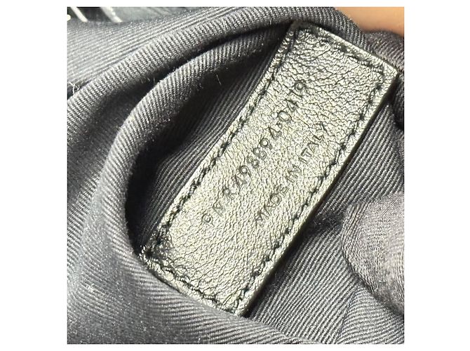 Saint Laurent Borsa Niki Medium in Pelle Grigia Grigio - vista 15