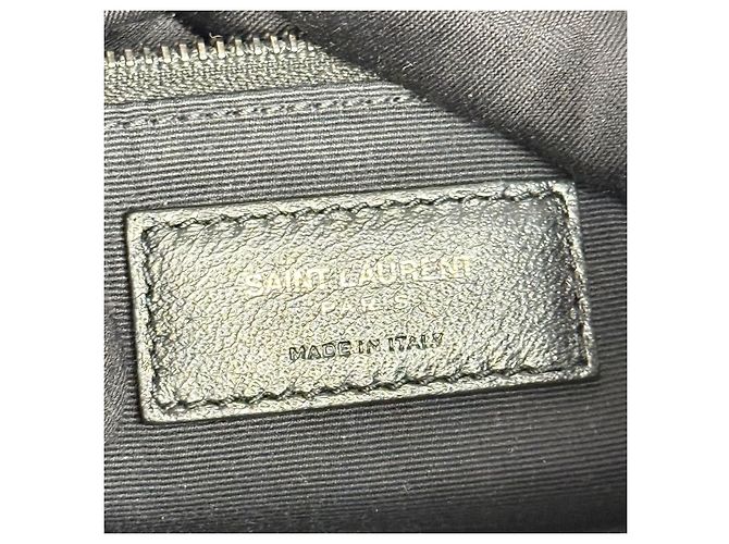 Saint Laurent Borsa Niki Medium in Pelle Grigia Grigio - vista 16