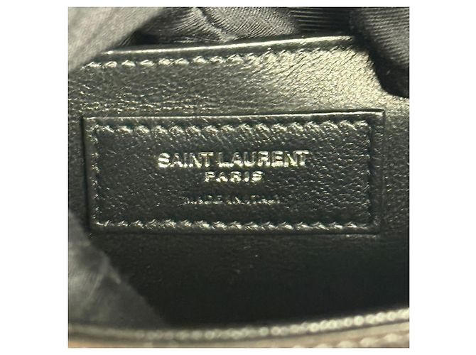 Saint Laurent YSL Monogram Chain Wallet Black - view 7