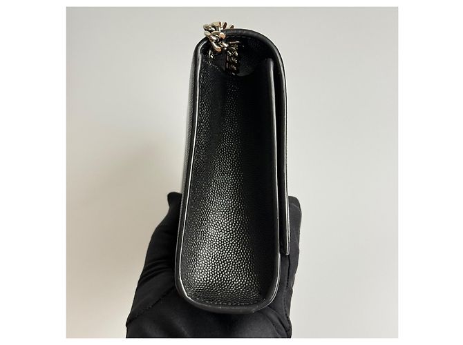 Saint Laurent YSL Monogram Chain Wallet Black - view 9