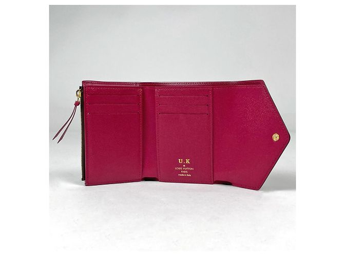 Portafoglio Victorine a tre pieghe Louis Vuitton Marrone Fuschia Monogramma - vista 6