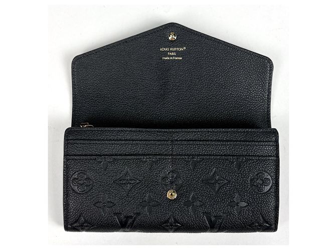 Louis Vuitton Monogram Empreinte Sarah Long Wallet Schwarz - Ansicht 7