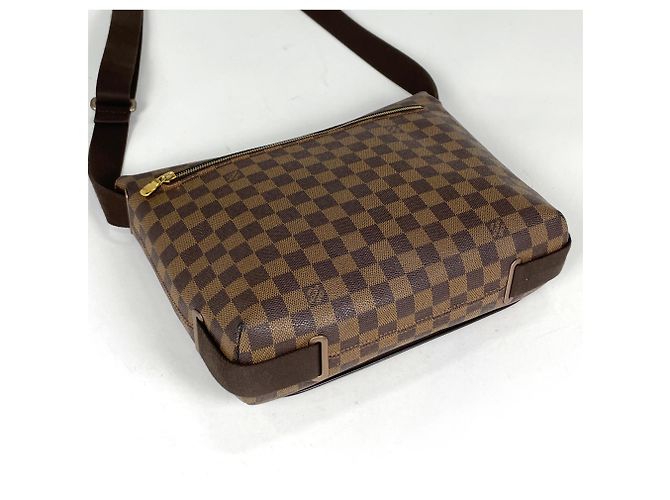 Borsa a Spalla Louis Vuitton Brooklyn MM Marrone Damier ebene - vista 2