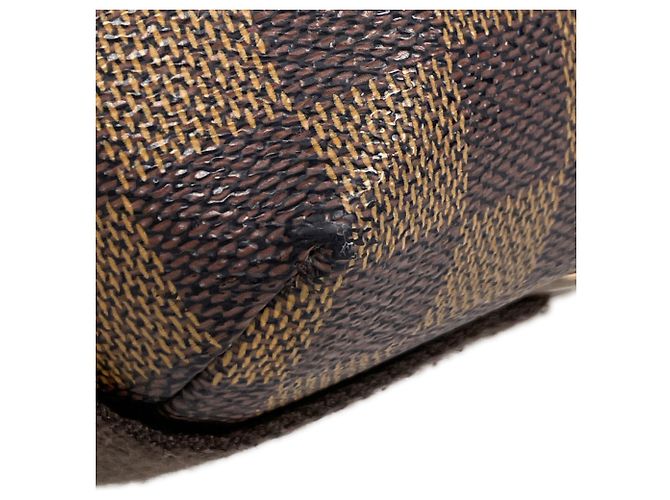 Borsa a Spalla Louis Vuitton Brooklyn MM Marrone Damier ebene - vista 3