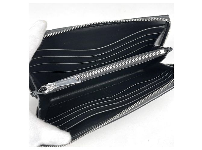 Cartera larga Intrecciato Bottega Veneta Negro - vista 5
